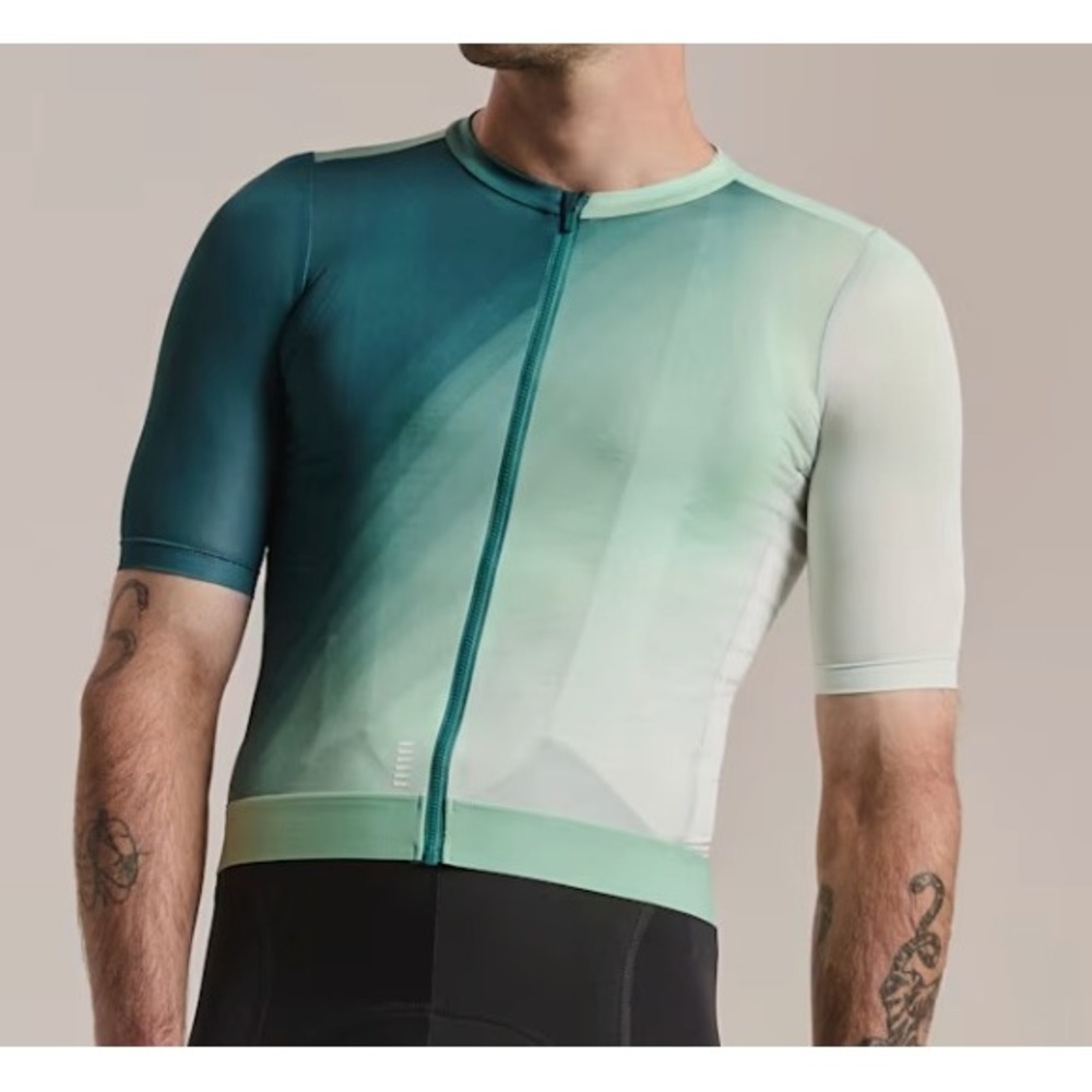 Rapha Pro Team Training Jersey III Mens Large Surface Print Green Riding NWT